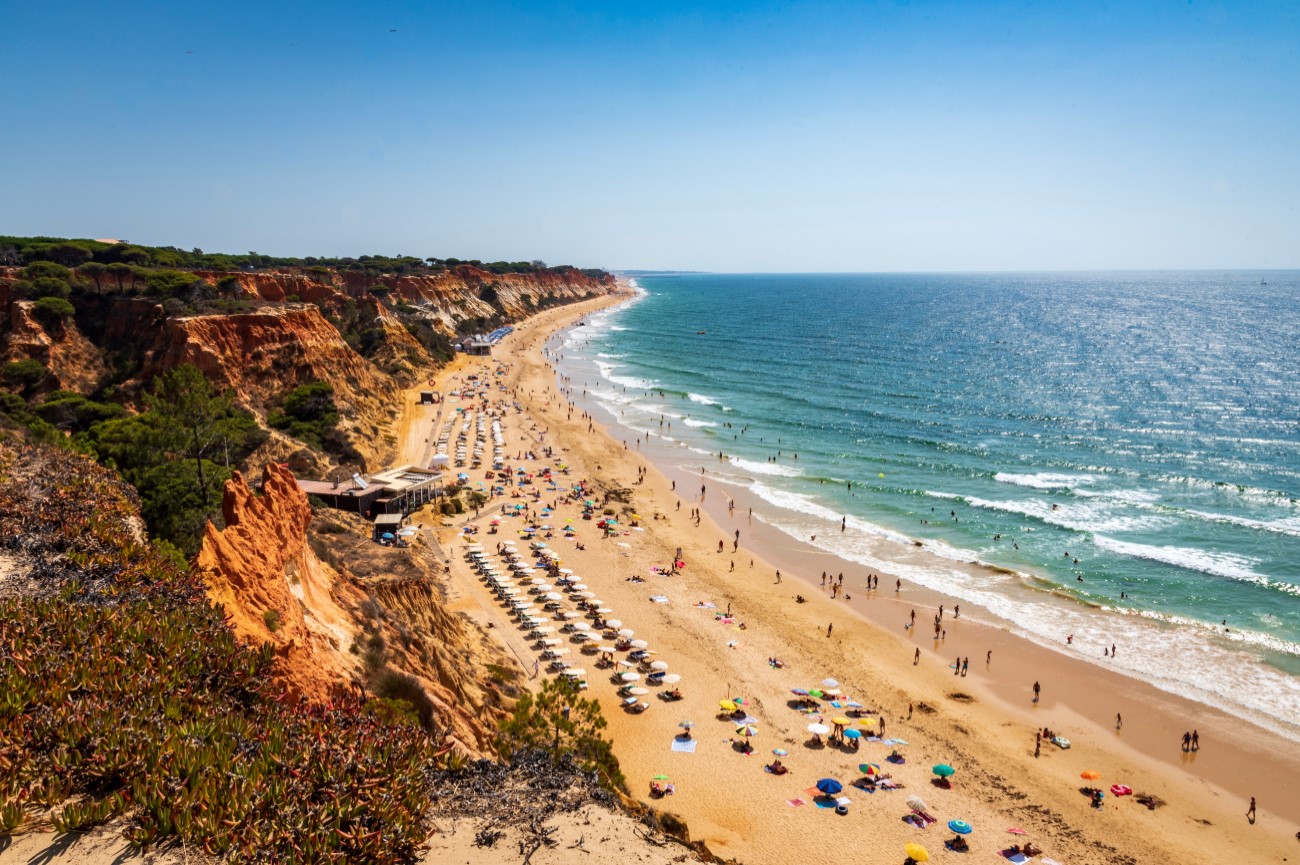 falesia beach in summer